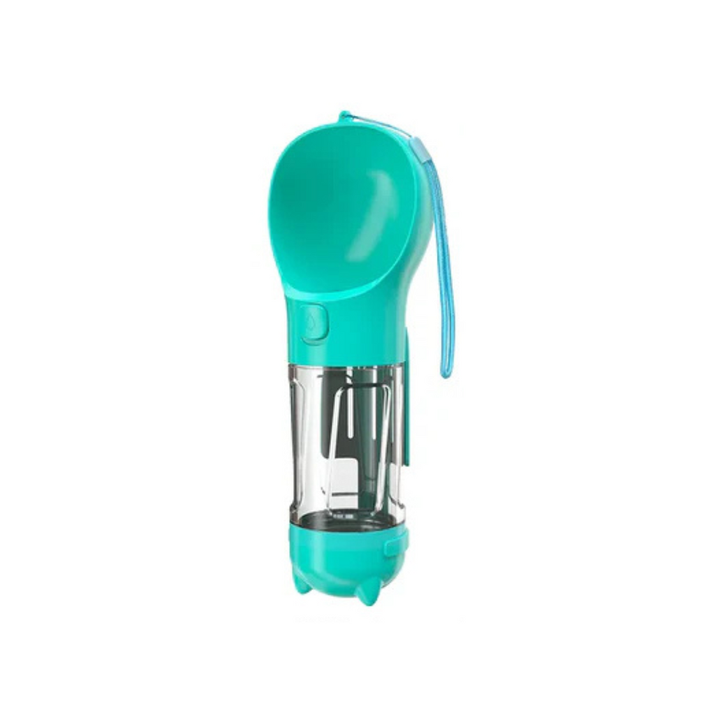 3-in-1 dog water bottle – blue, 300 ml