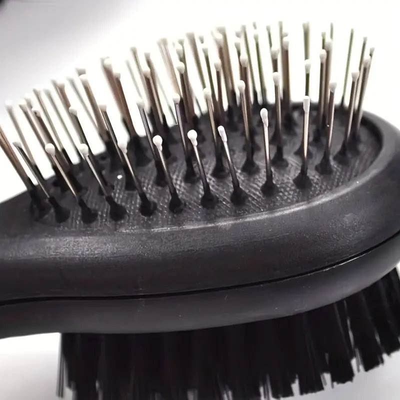 Close-up of the metal pins with rounded tips