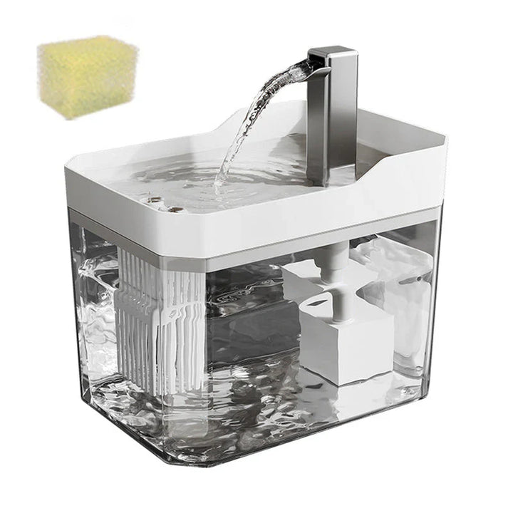 Pet water fountain in white