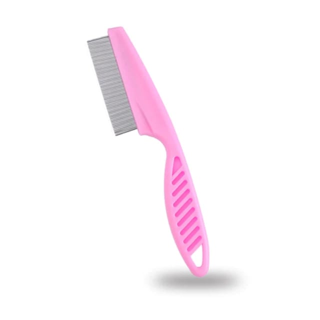 Pink pet grooming comb