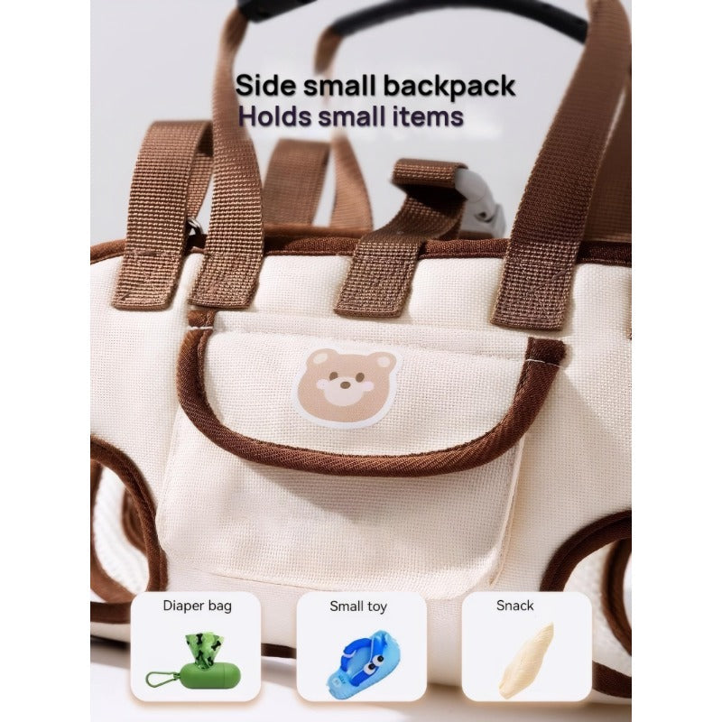Small storage pocket on dog carrier