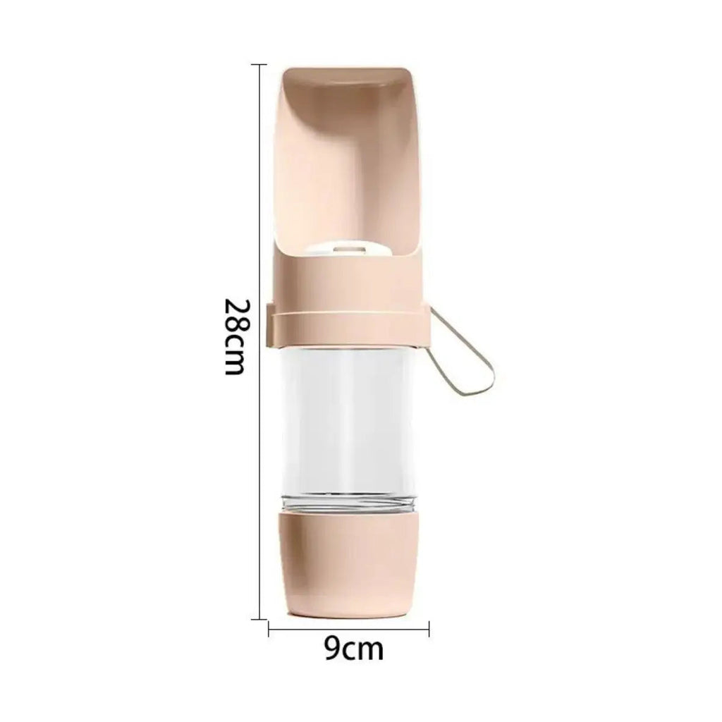 Pet water bottle in pink