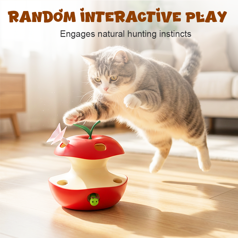 Random interactive play for cats