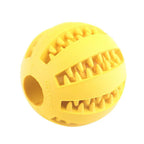 Yellow dog chew ball
