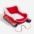 Sleigh bed close-up