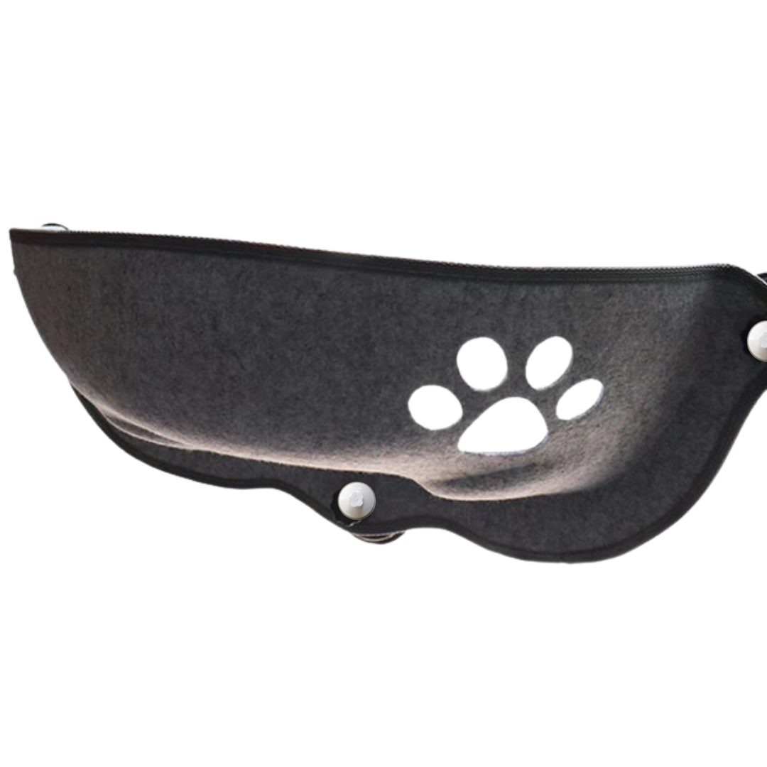 Cat window perch in dark grey