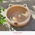 Woven cat bed only
