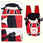 Cat in canvas carrier