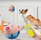 Blue pig interactive toy, remote control version
