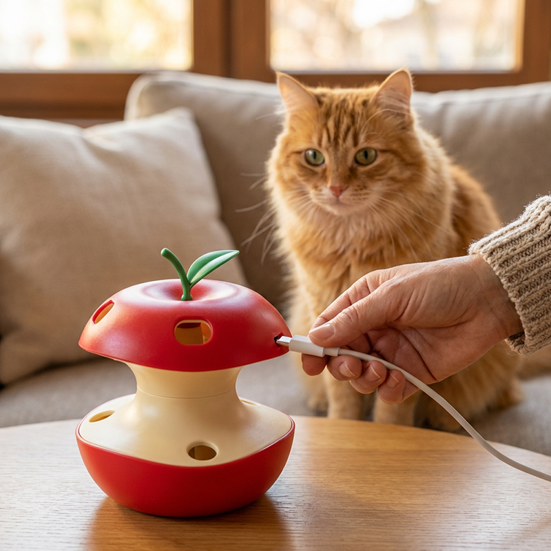 Motion-activated interactive cat toy