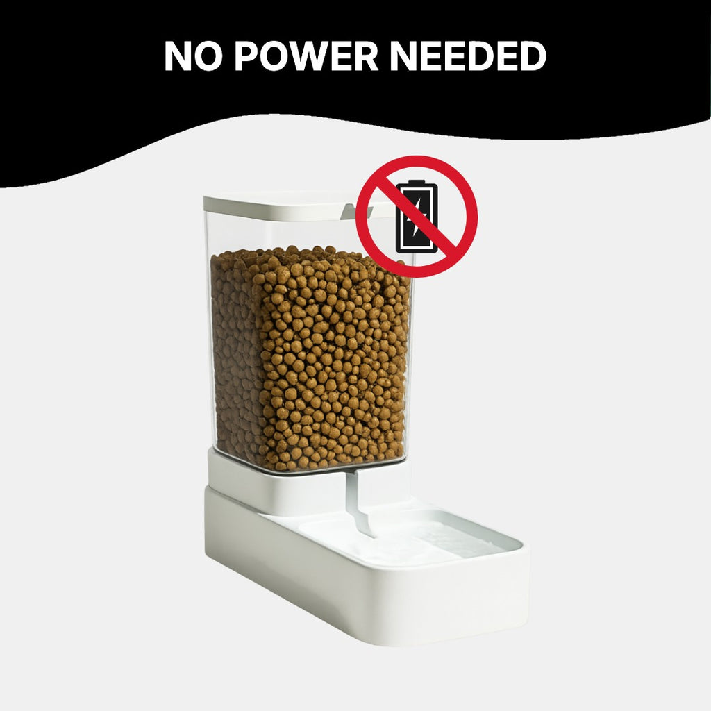 Gravity feeder that needs no power