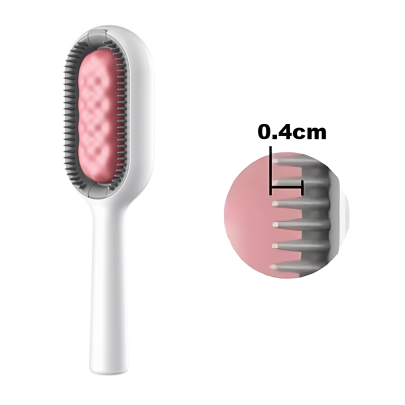 Pet brush in use on a dog