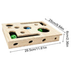Cat scratch box with play balls