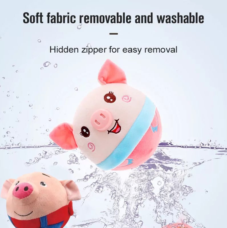 Removable washable plush cover with hidden zip