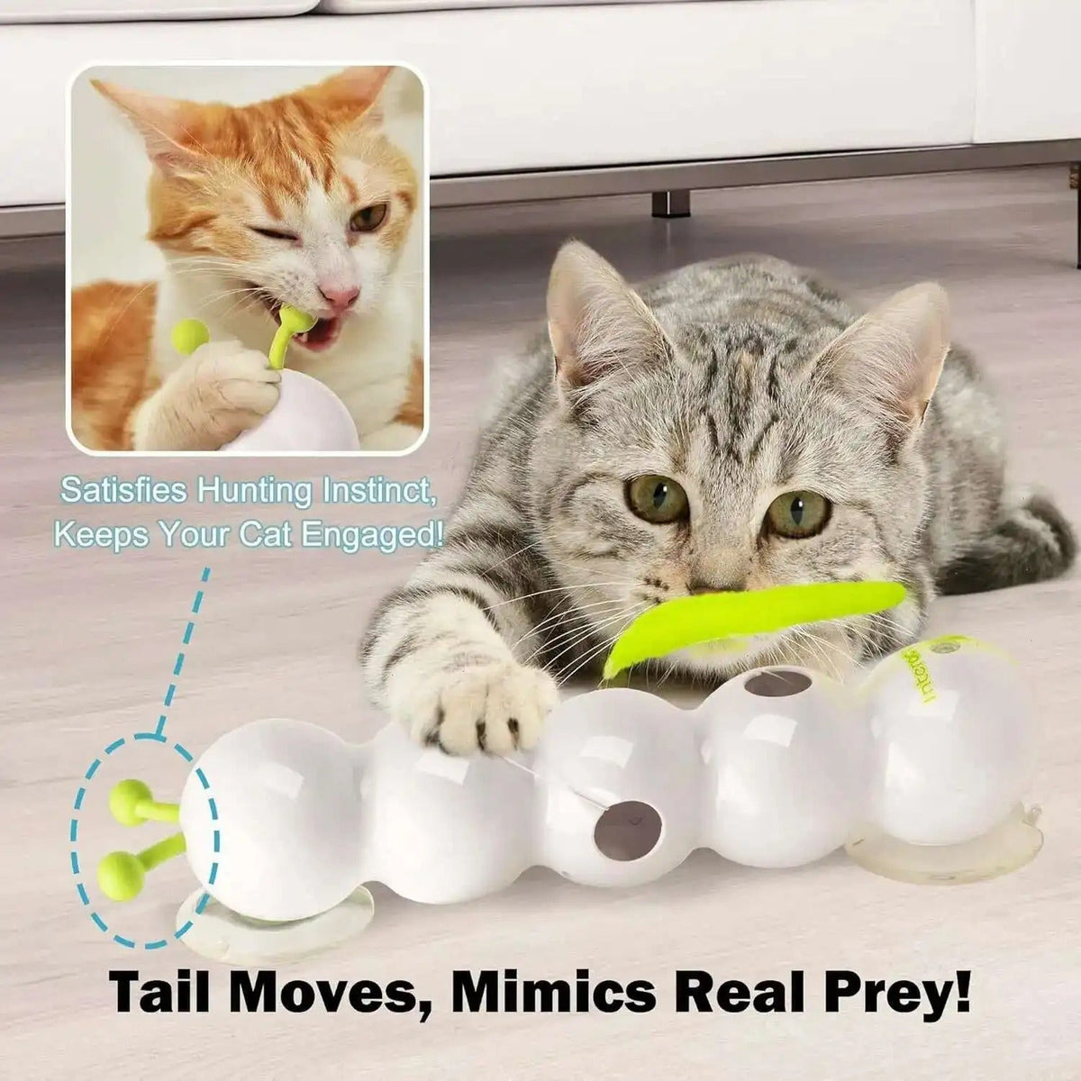 Moving tail of the cat toy