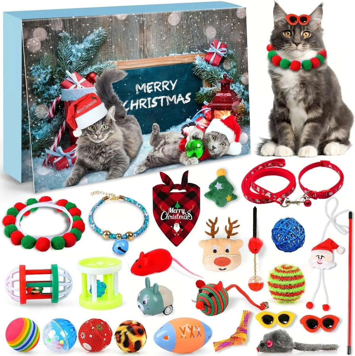 Small cat toys close-up