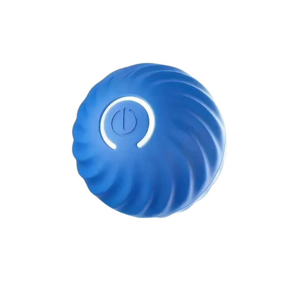 Blue interactive rolling ball