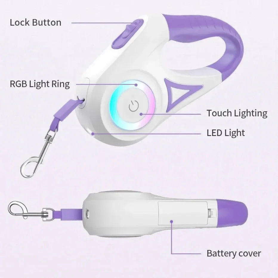 Diagram of the LED leash parts