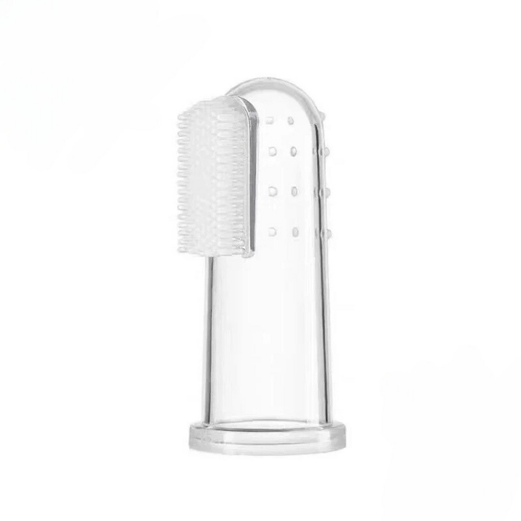 Silicone finger toothbrush for pets