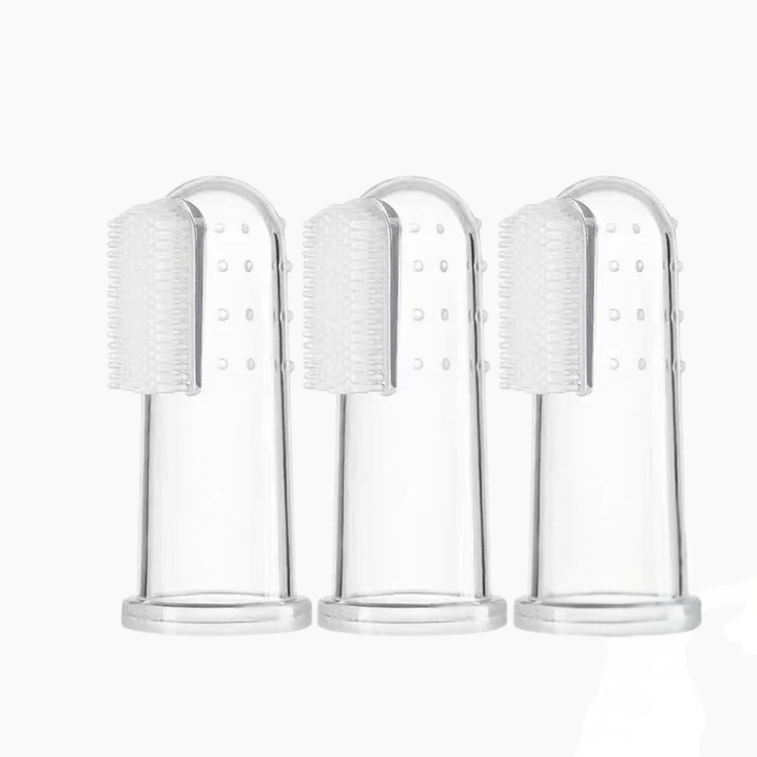 Three finger toothbrushes