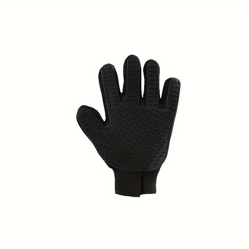 Pet grooming glove – black