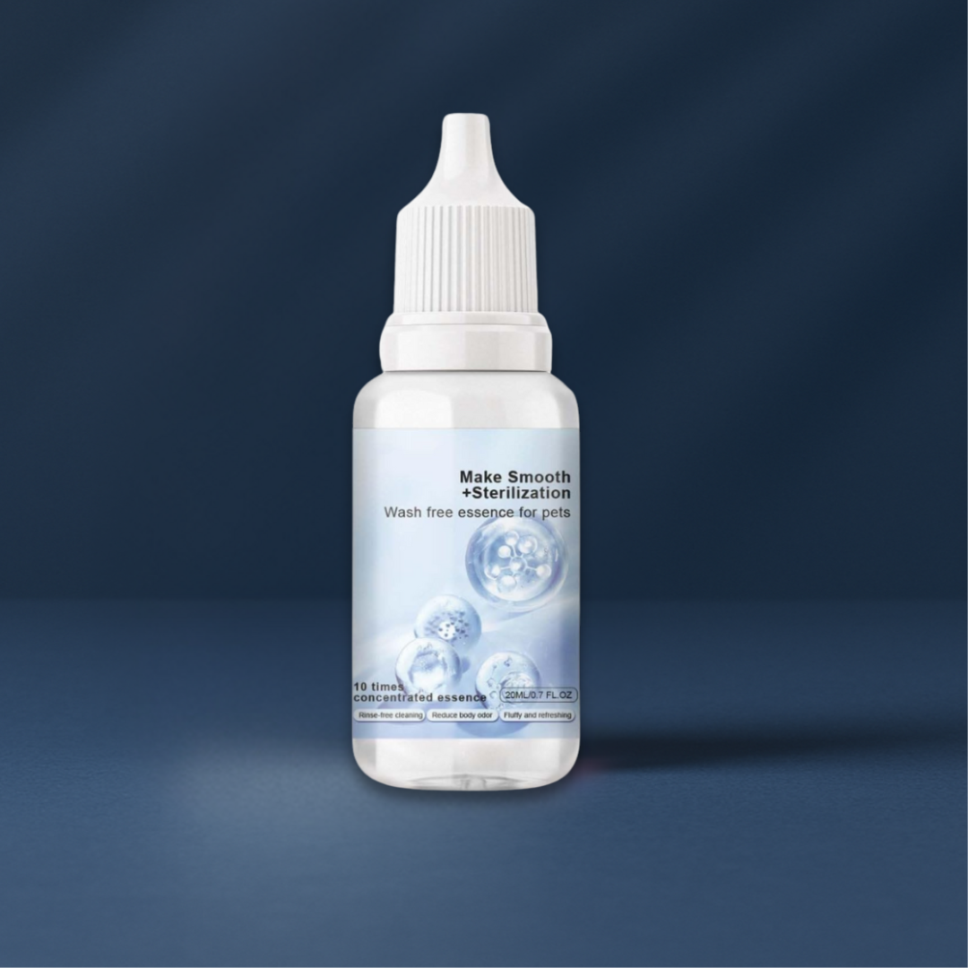 Concentrated pet shampoo bottle