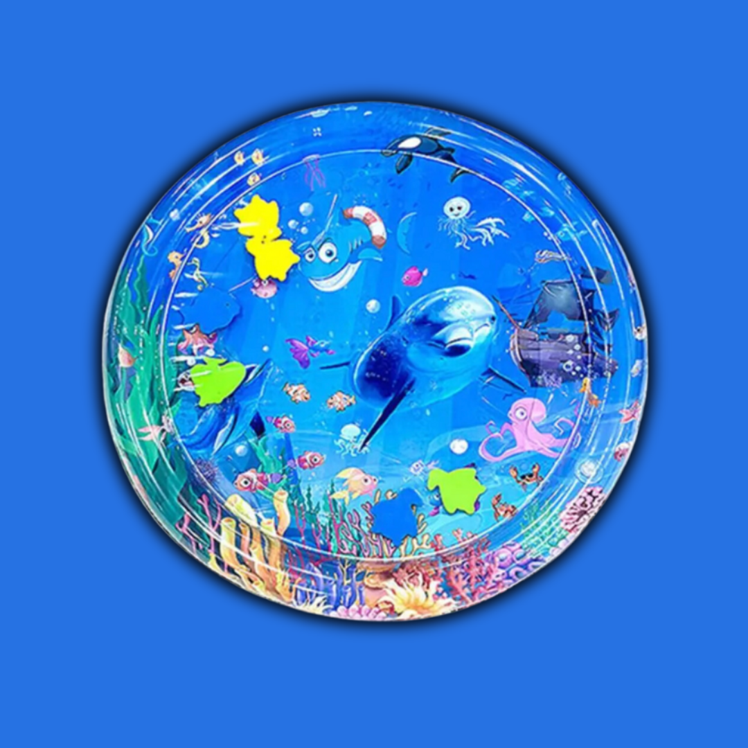Water play mat, deep sea design