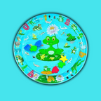 Water play mat, frog design