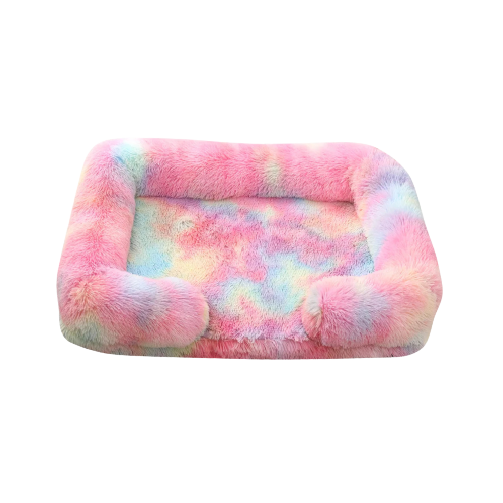 Plush Calming Dog Bed with Non-Slip Base and Removable Cover – product photo 21