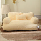 Pet sofa bed close-up