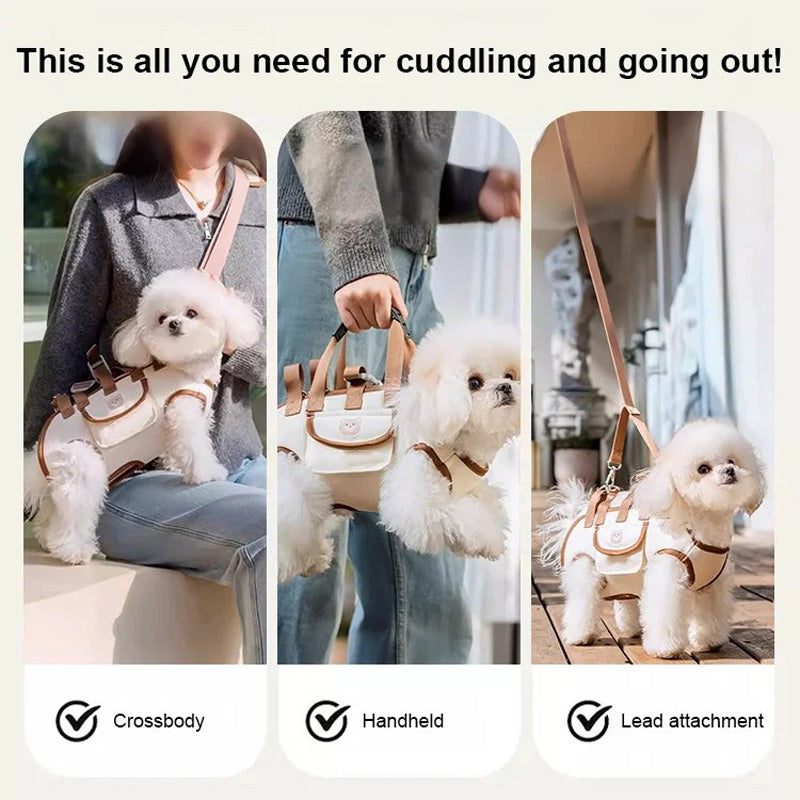 Crossbody, handheld and lead attachment options