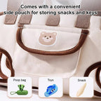 Side pouch for treats and poop bags