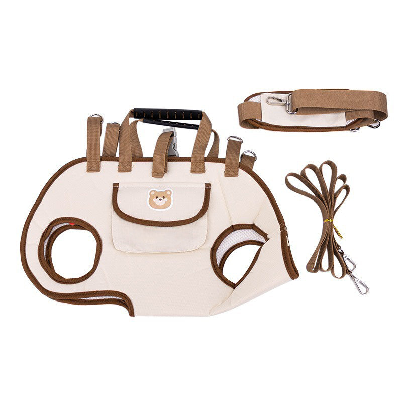 Khaki pet sling carrier