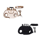 Khaki and black pet sling carriers