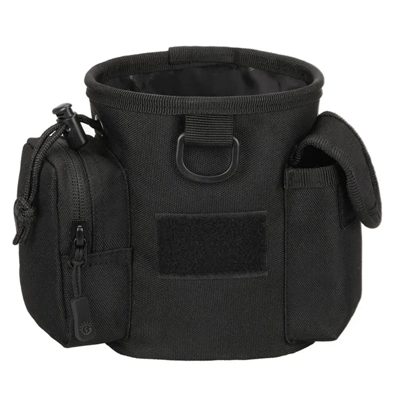 Treat pouch in black