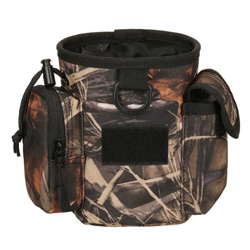 Treat pouch in black camo