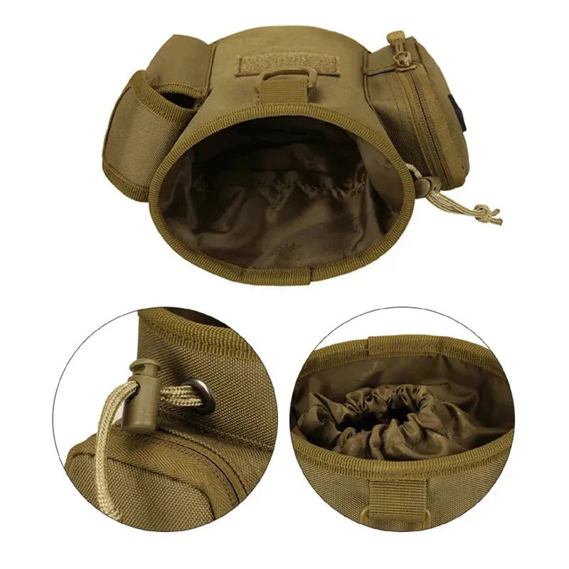 Treat pouch side view