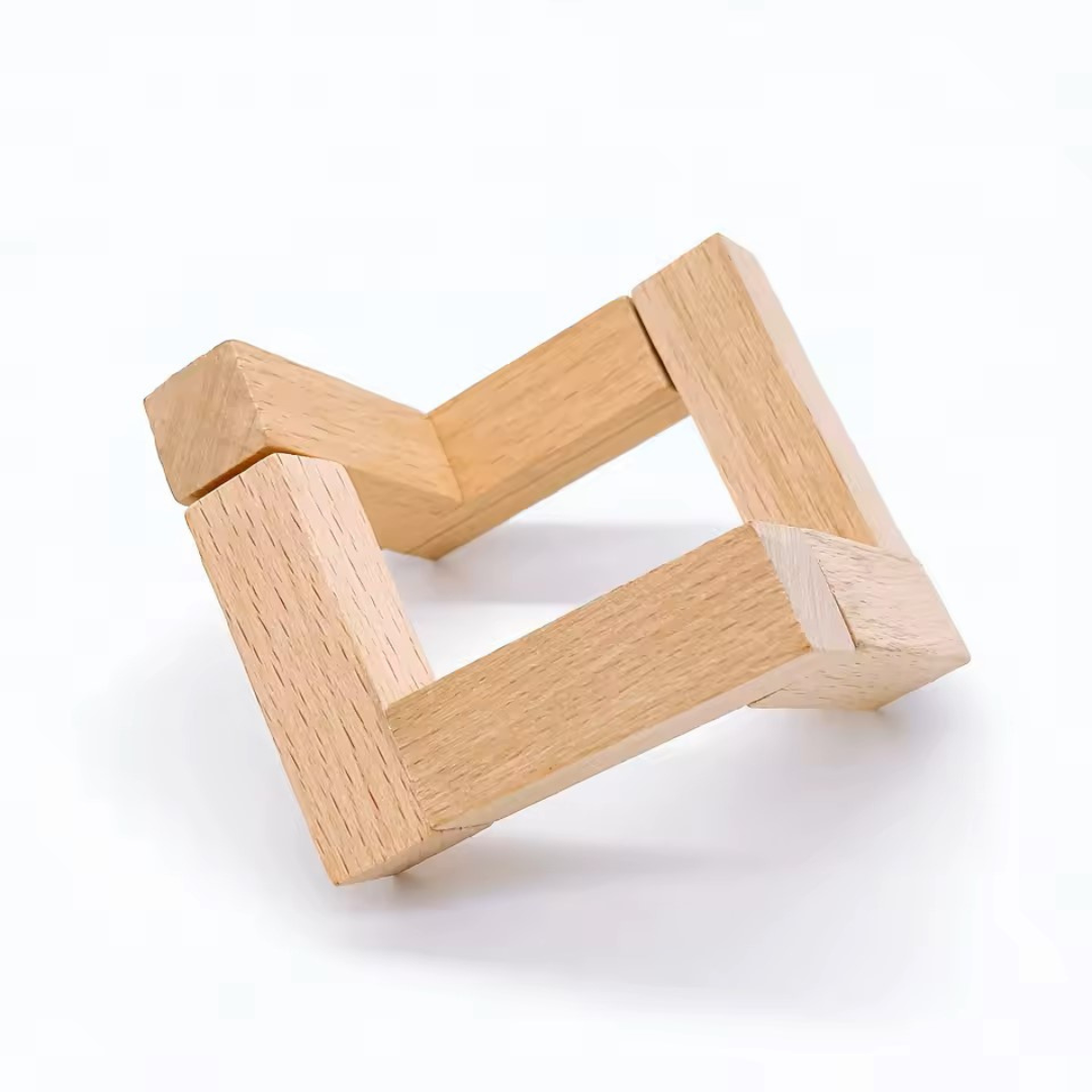 Natural wooden display stand